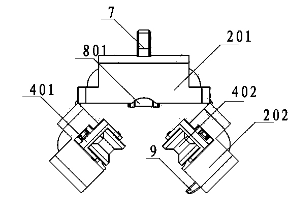 Portable flaw detection device for steel wire rope