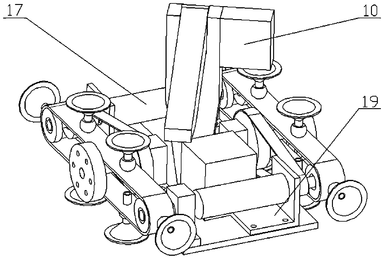 A wall-climbing robot