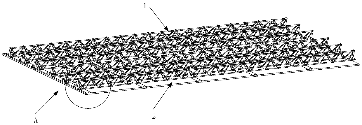 Floor supporting structure and manufacturing method thereof