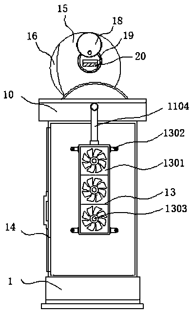 Intelligent robot with waterproof function and capable of realizing rapid heat dissipation