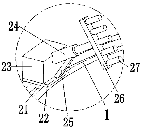 Automatic cleaning device for plastic-steel dentures