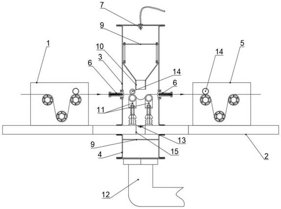 Device and method for processing fiber tow