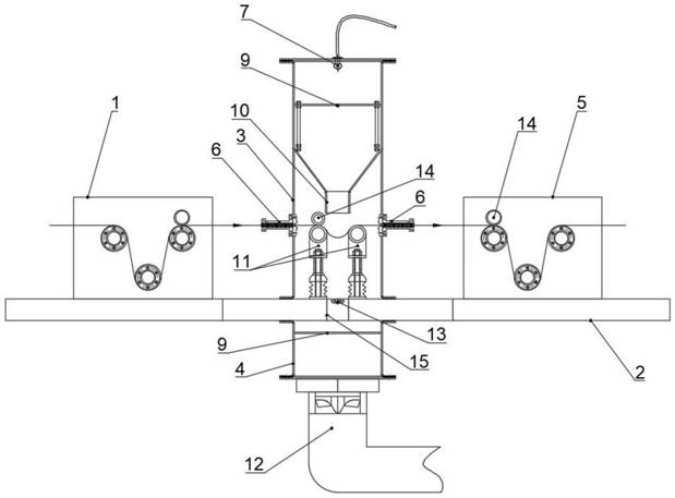 Device and method for processing fiber tow