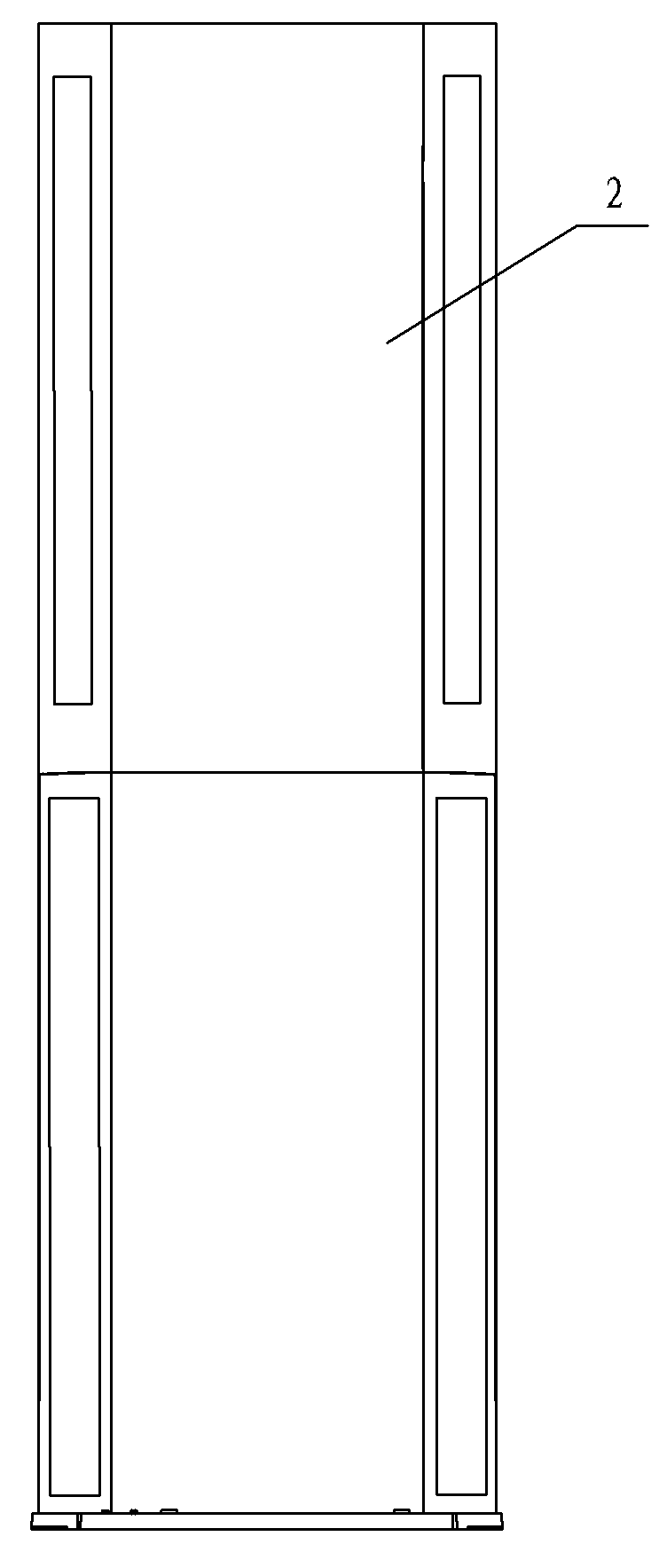 Ejector air-out structure of floor air conditioner indoor machine