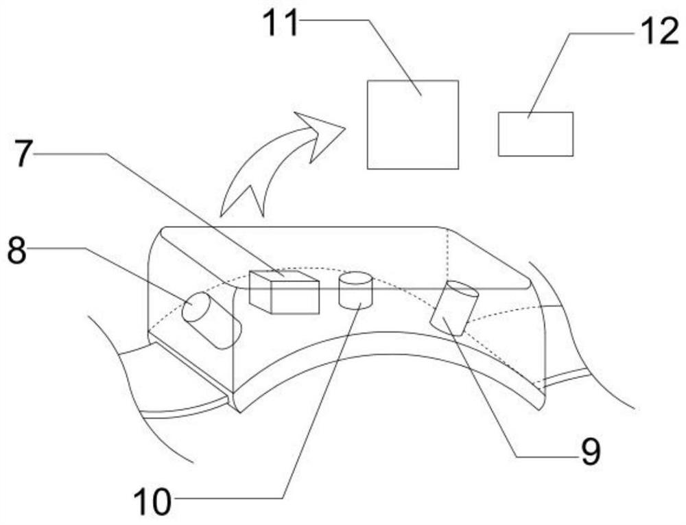 Wearable internal arteriovenous fistula blood flow monitoring device and system thereof