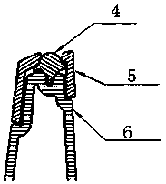 Flexible light guide installing structure of LED car light