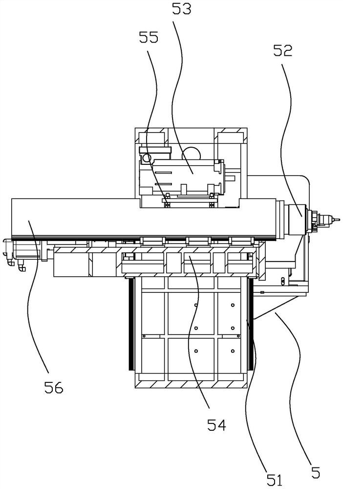 Numerical control vertical and horizontal compound machine