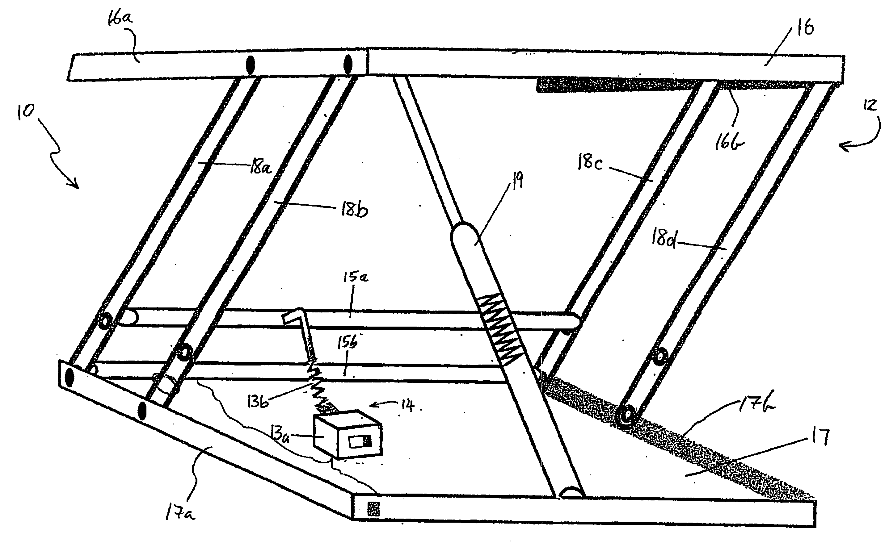 Automatically varying equipment support