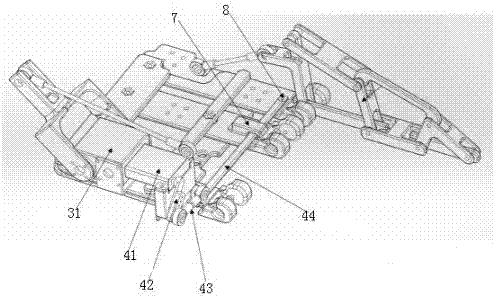 Bionic mechanical palm based on netlike linkage structure