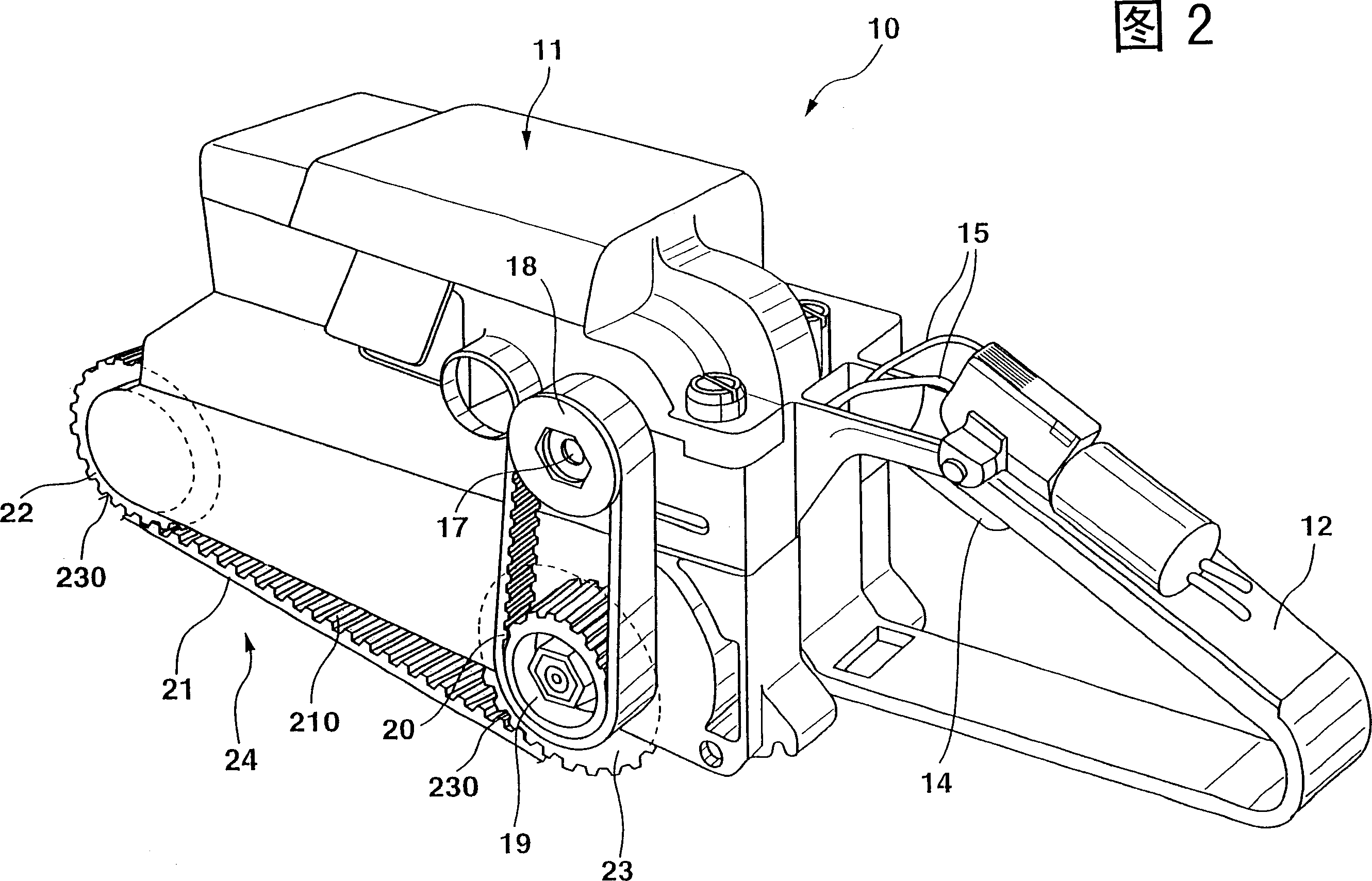 Hand-held grinding machine