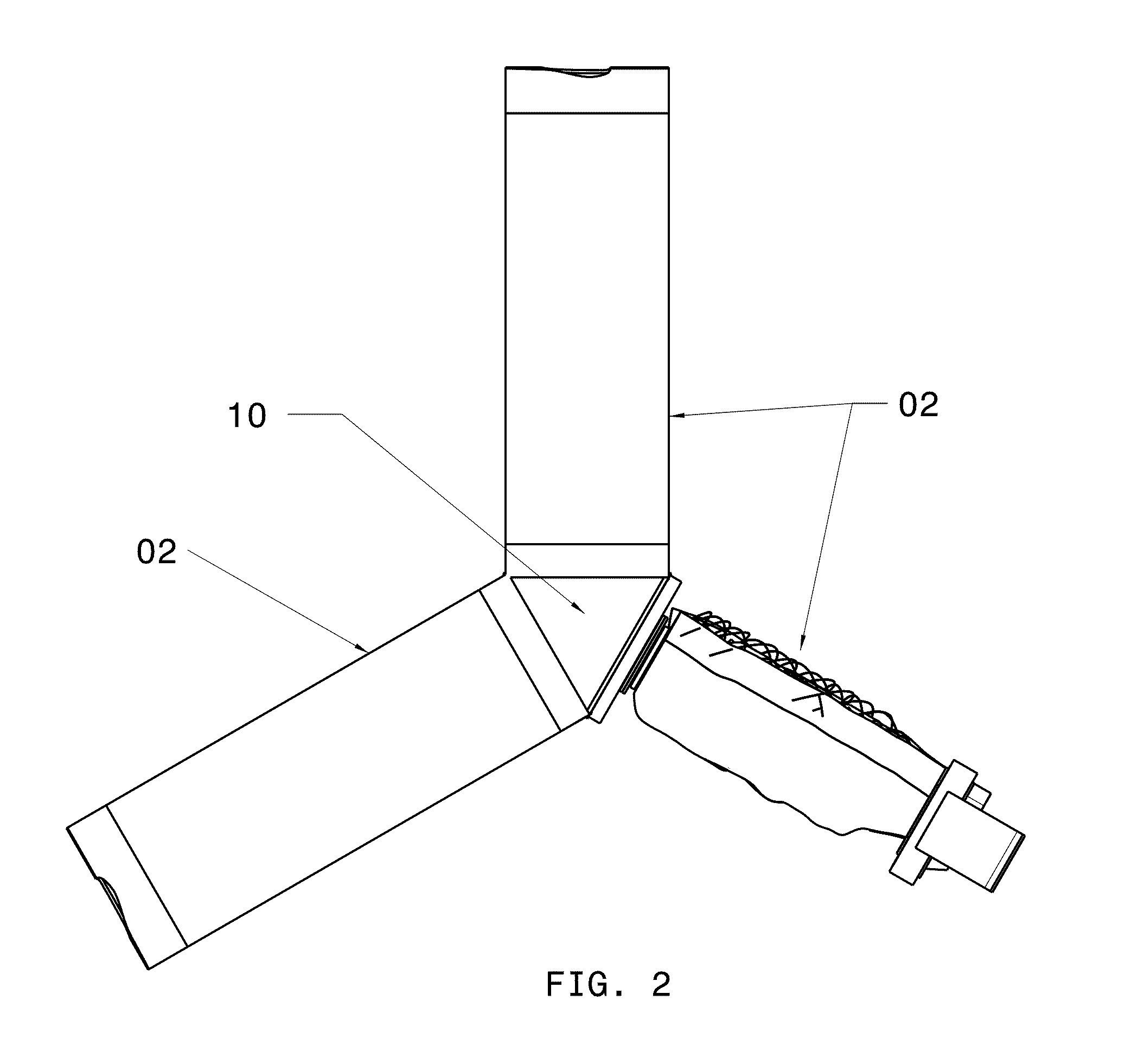 Retractable composite rotor blade assembly