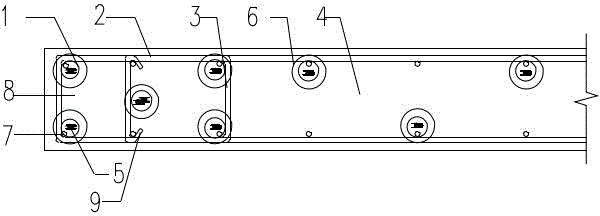 Reinforcing bar splicing connection component comprising thin-wall sleeves constrained by spiral bars