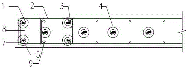 Reinforcing bar splicing connection component comprising thin-wall sleeves constrained by spiral bars