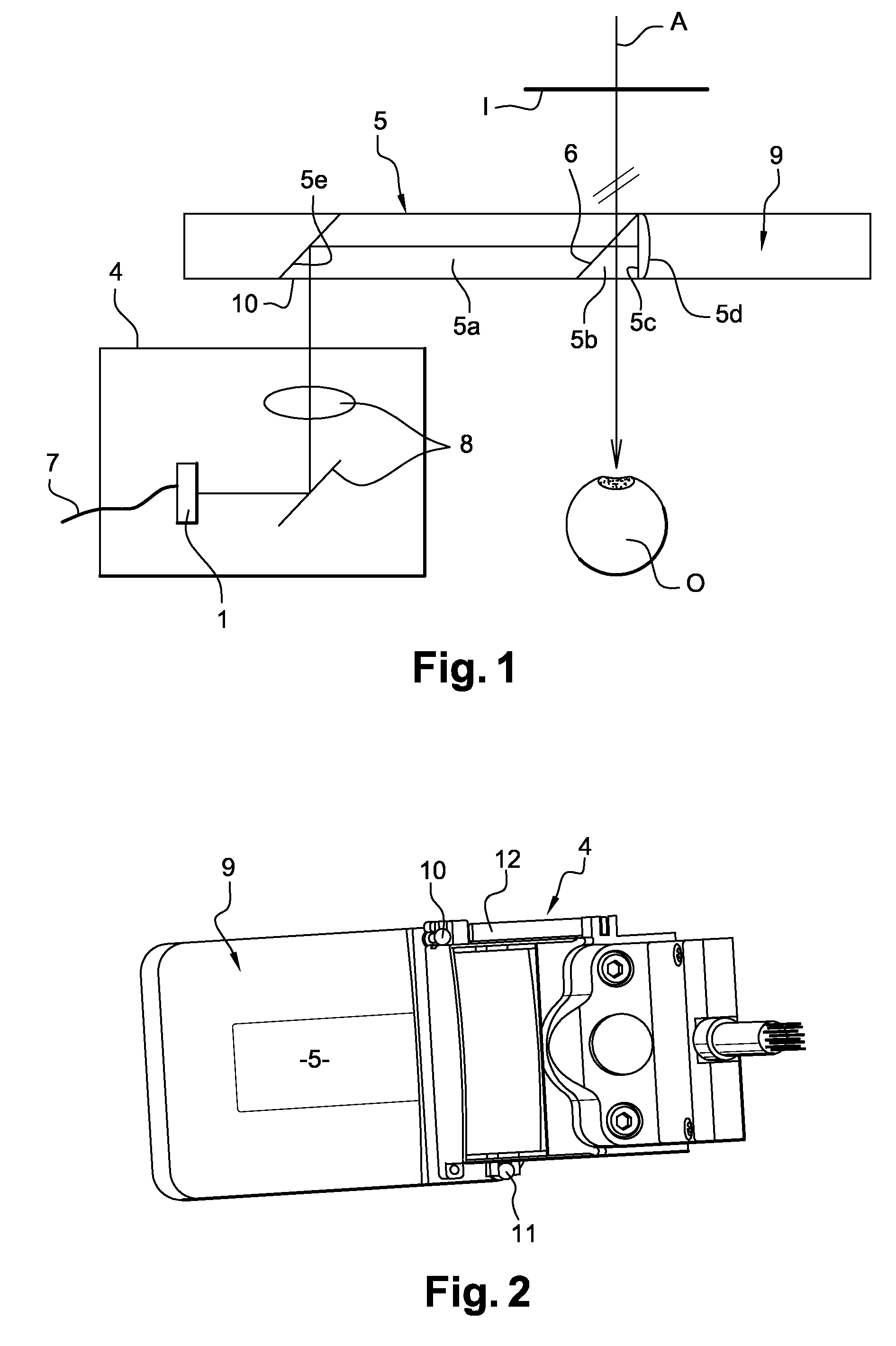 Display for incorporating in a pair of eyeglasses