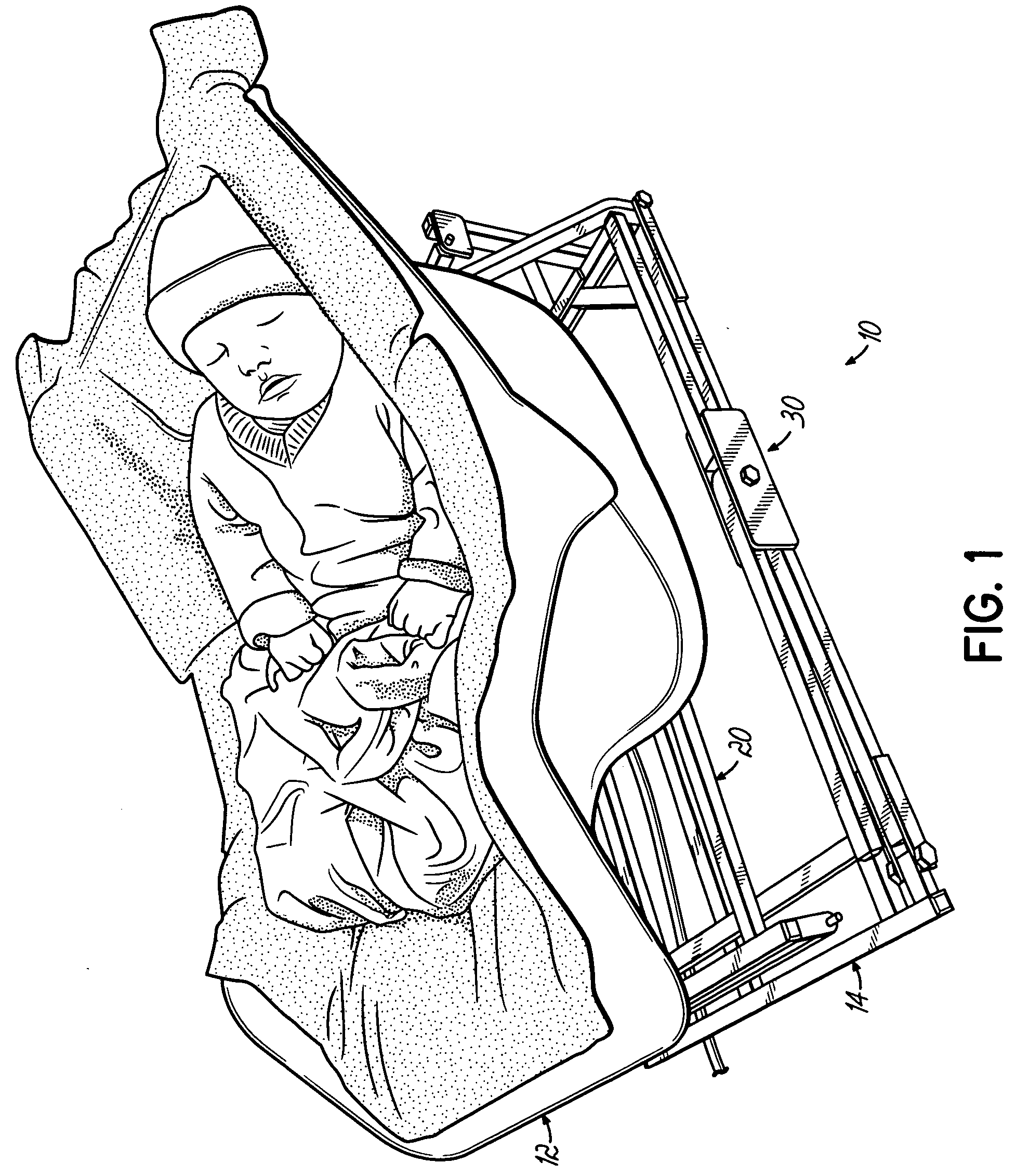 Apparatus and method for reciprocating an infant support