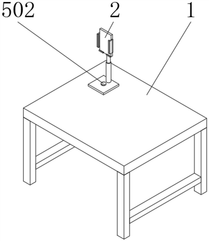 Mobile phone desktop support capable of being used in cooperation with mobile phone