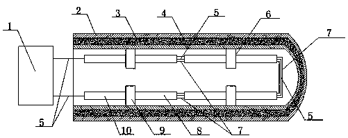 Novel high-temperature-resistant armored thermocouple