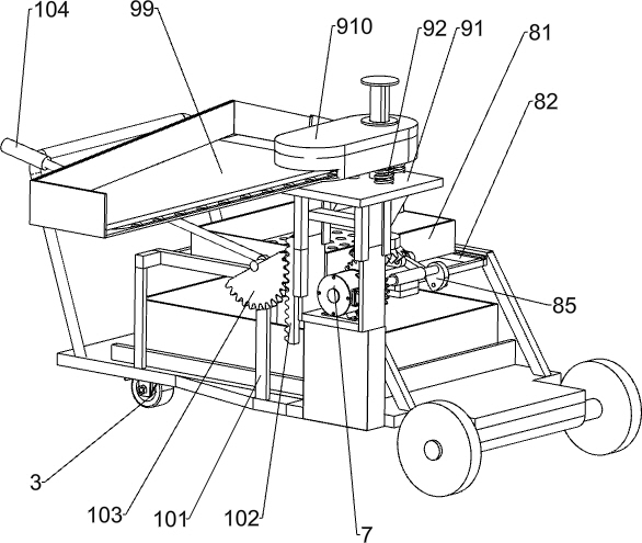 Preliminary screening equipment for tea picking