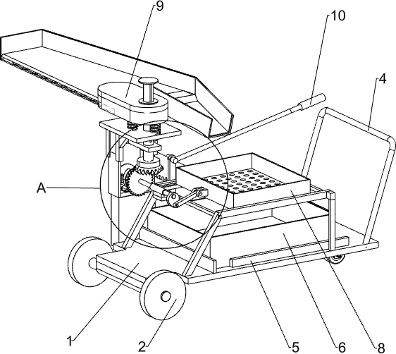 Preliminary screening equipment for tea picking