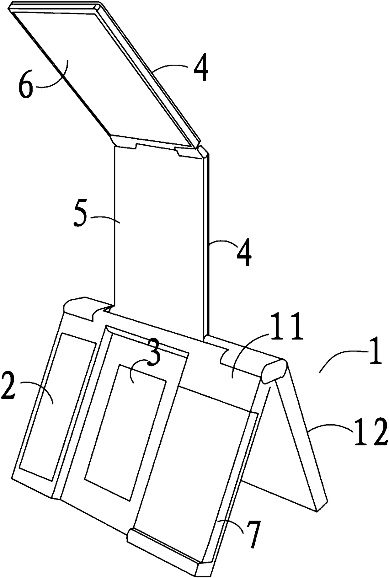 Electronic desk calendar based on organic photovoltaic cell