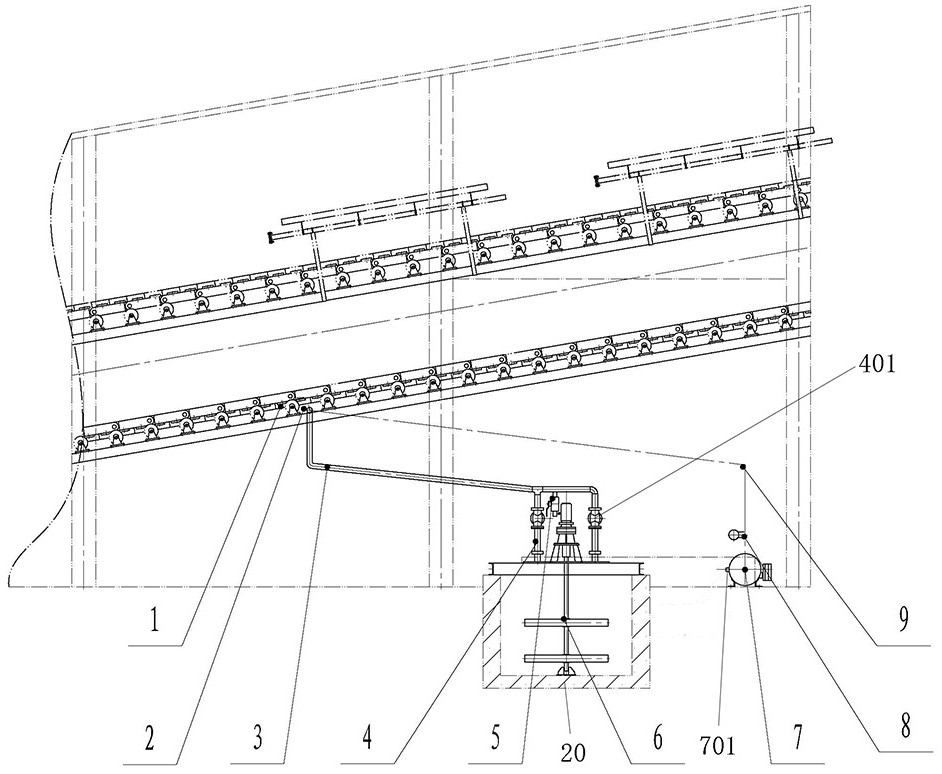 Porous gas-liquid mixed spraying device