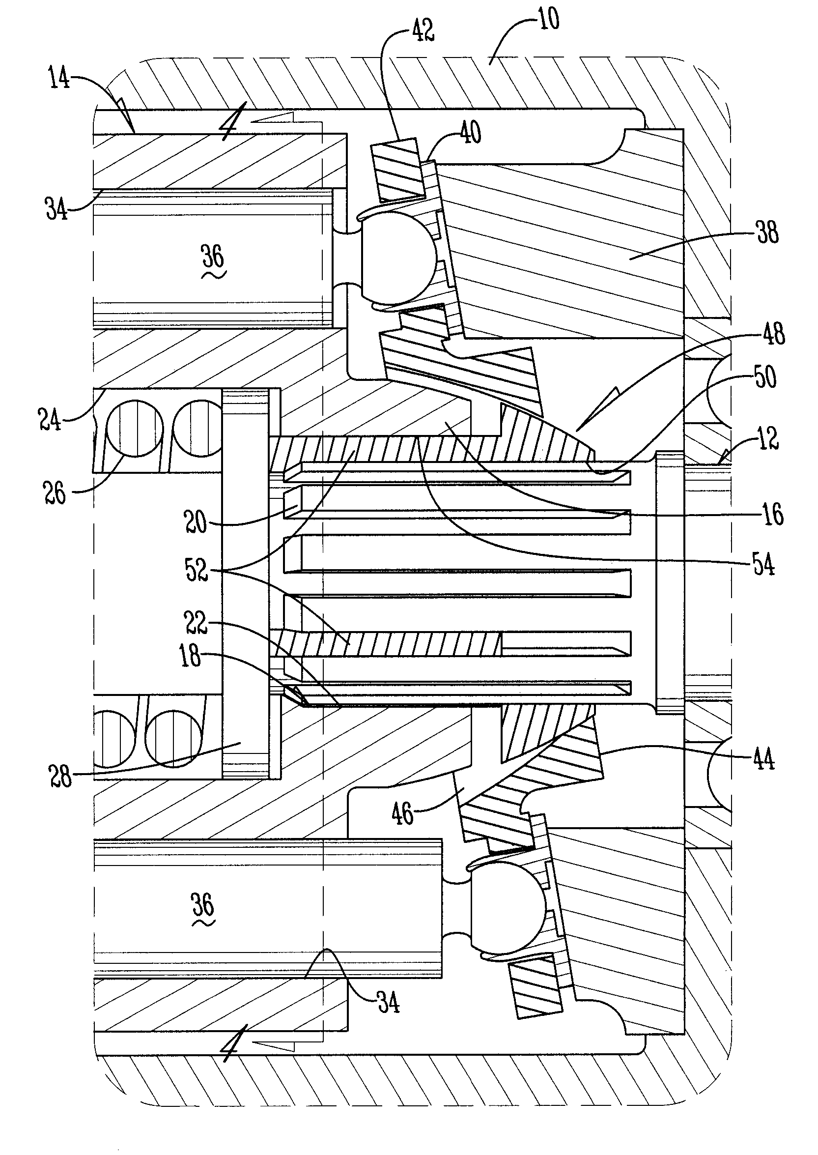 One piece slipper holddown device