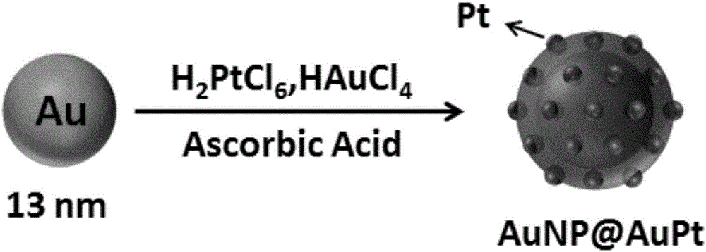 Preparing method for nanometer particles with high hydrogen peroxide enzyme activity