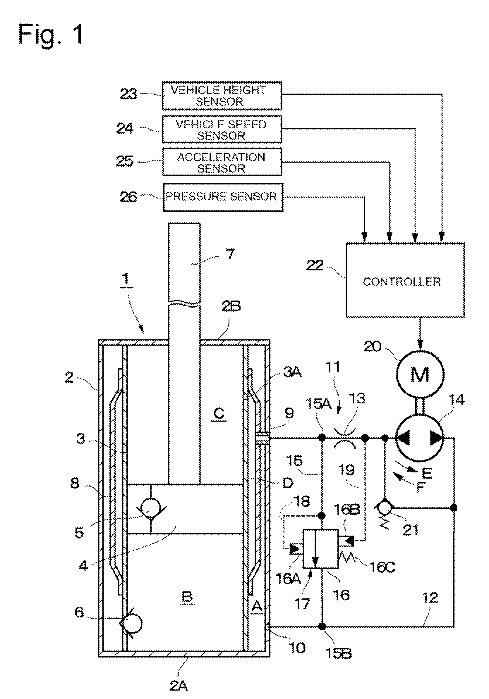 Shock absorber and suspension apparatus