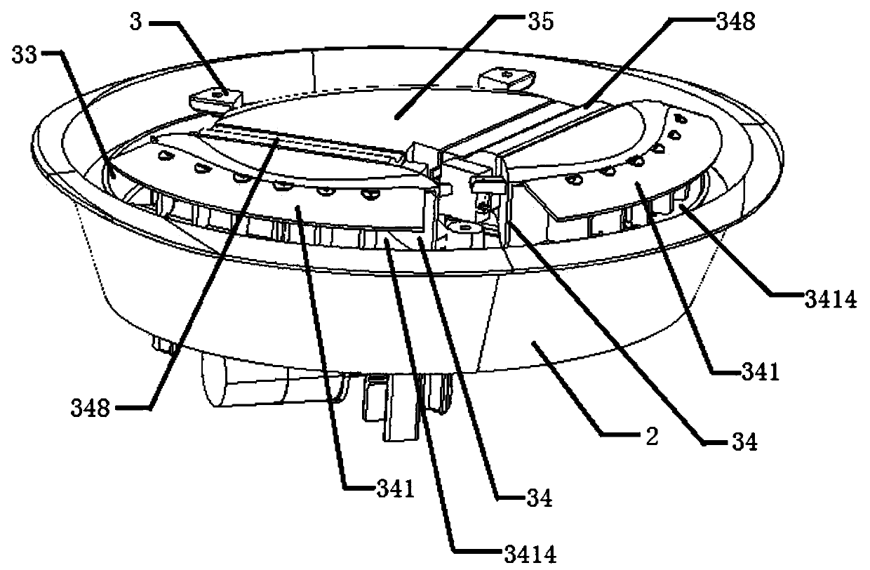 Liftable air conditioner air outlet structure