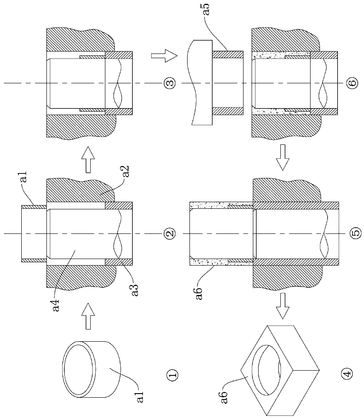 Grabbing and press-fitting complete equipment with flexible adjustment function for producing pyrophyllite blocks for diamonds