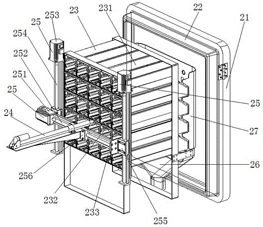 Automatic breakfast selling storage and delivery device and cold preservation transfer method