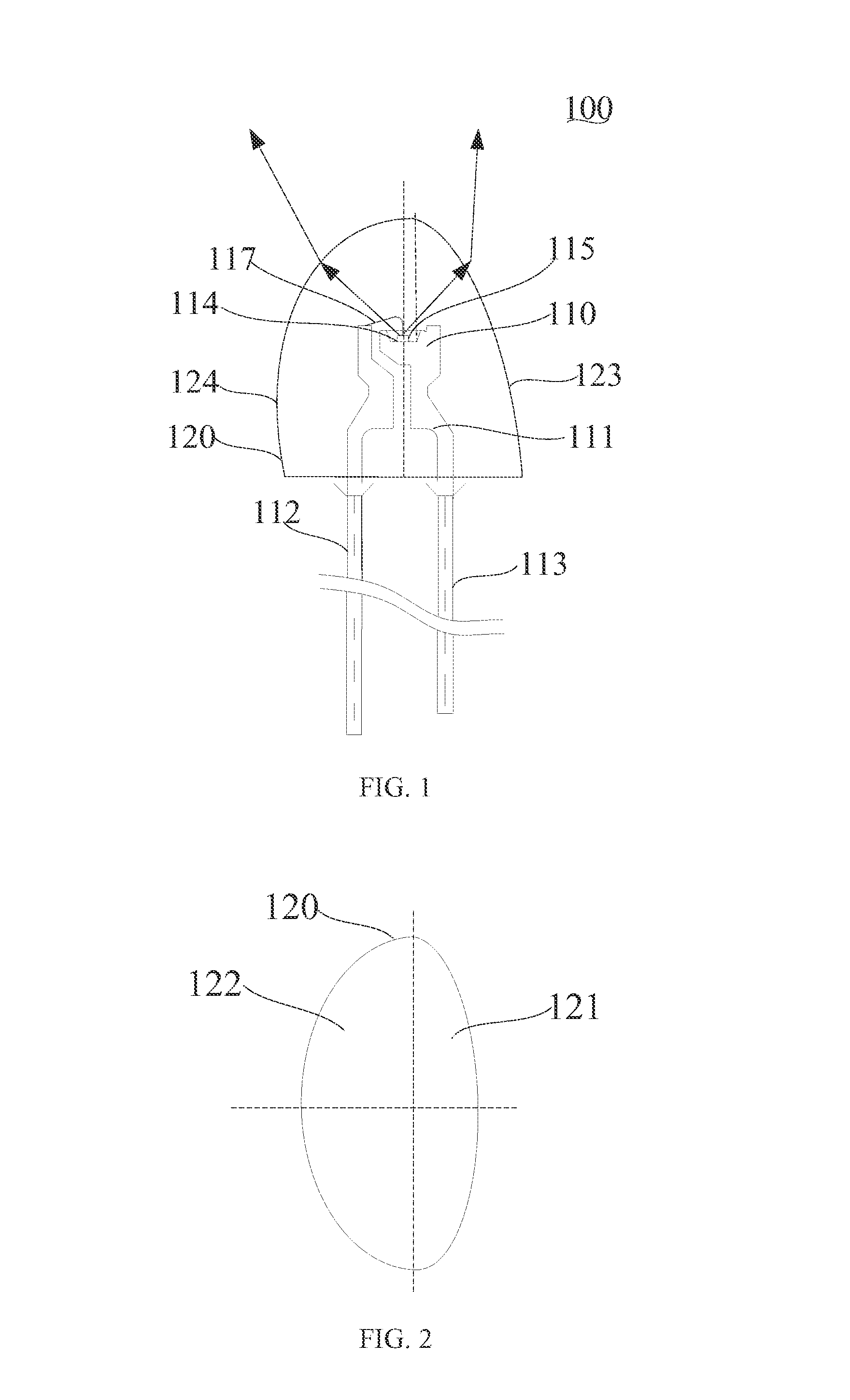 LED and LED packaging method thereof