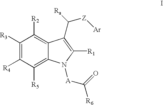 Method of reducing serum glucose and triglyceride levels and for inhibiting angiogenesis using substitute indolealkanoic acids