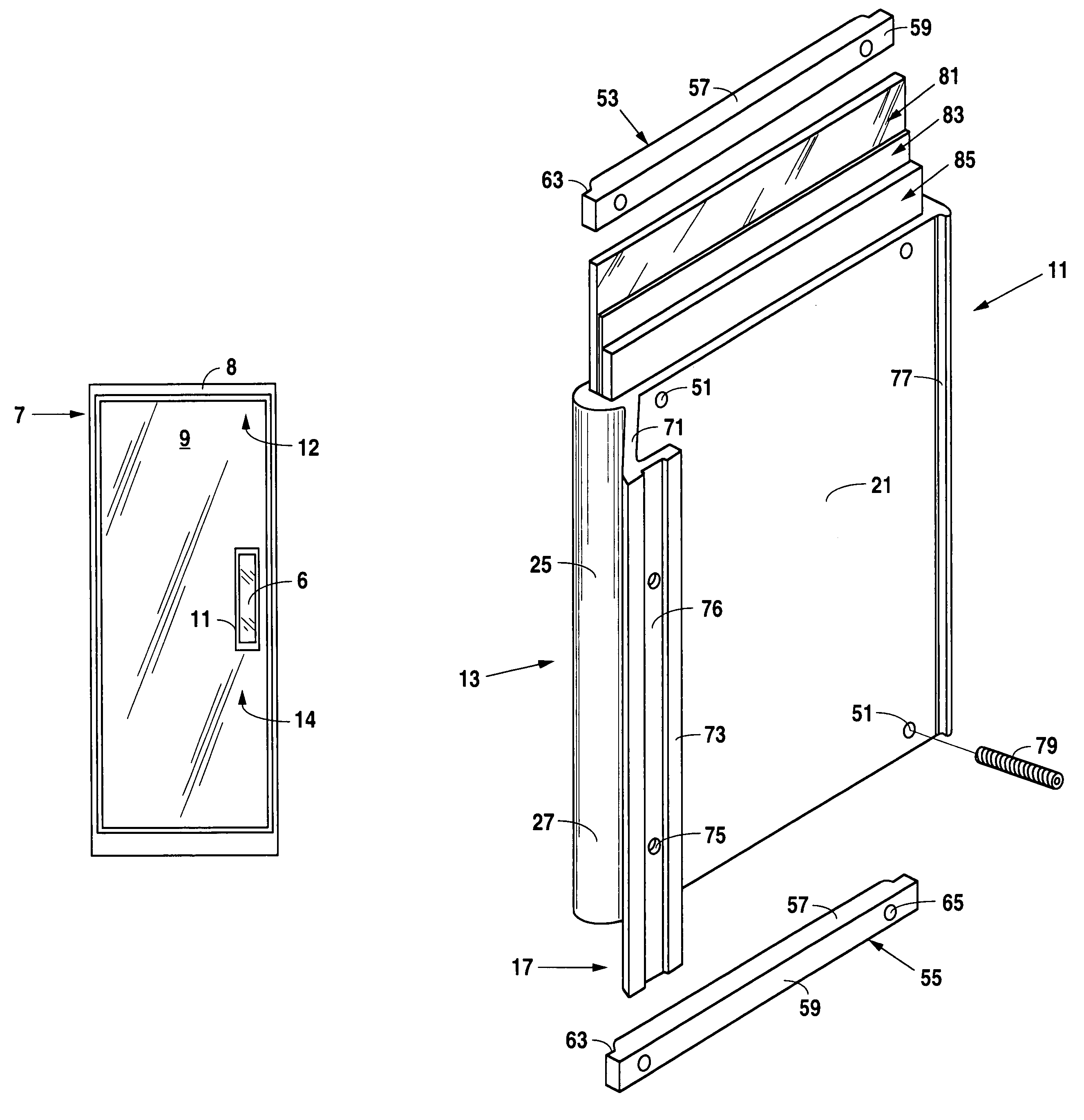 Door handle with interchangeable graphic display