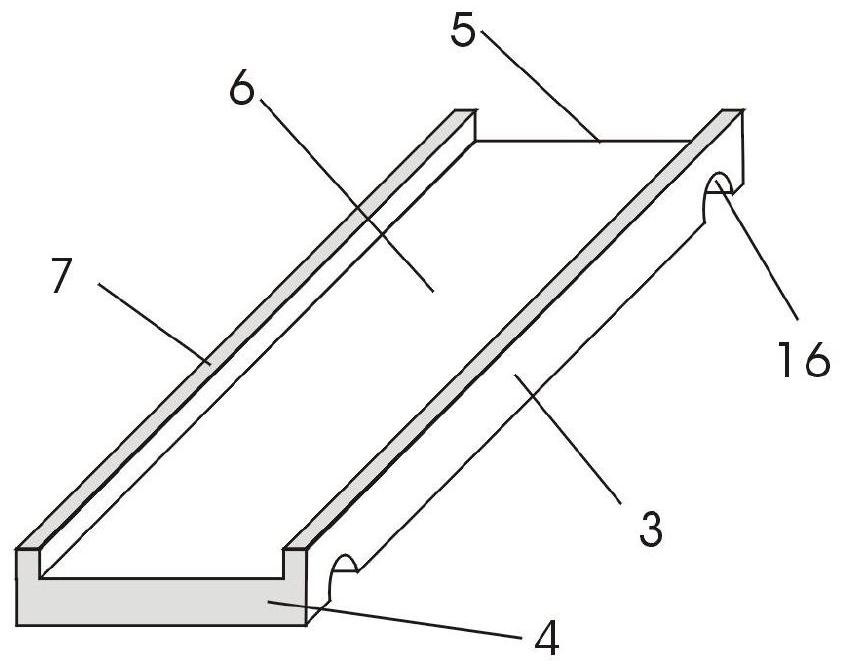 Blocking and guiding type surface energy waterproof structure