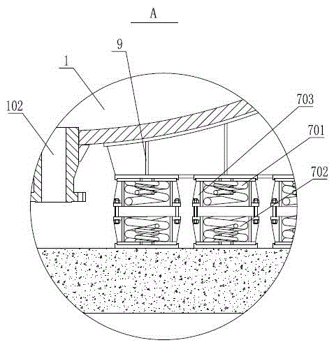 Test device simulating deepwater environment explosion