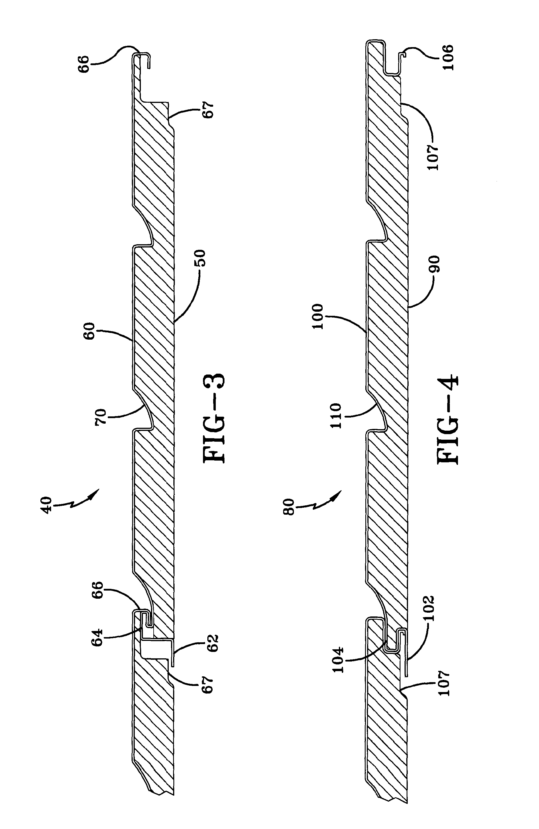 Siding having facing and backing portion with grooved and ribbed backing portion surface