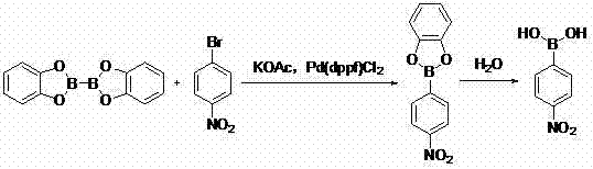 Method for preparing 4-amino benzene boric acid hydrochloride