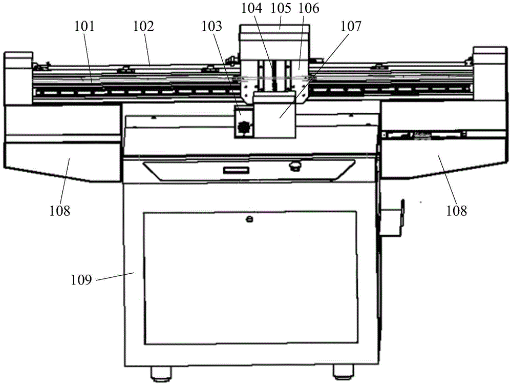 A flat graphic printer