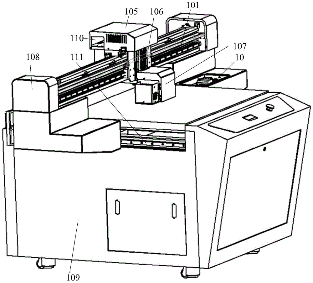 A flat graphic printer