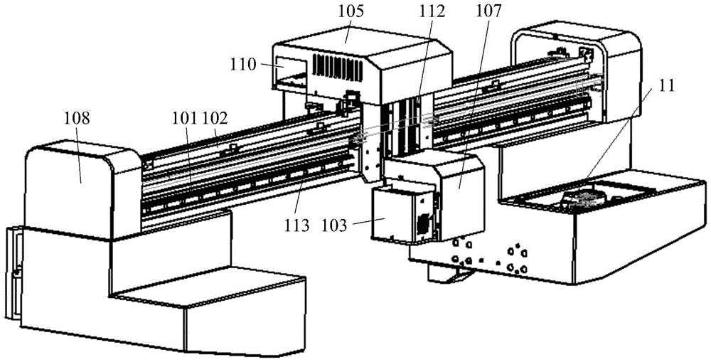 A flat graphic printer