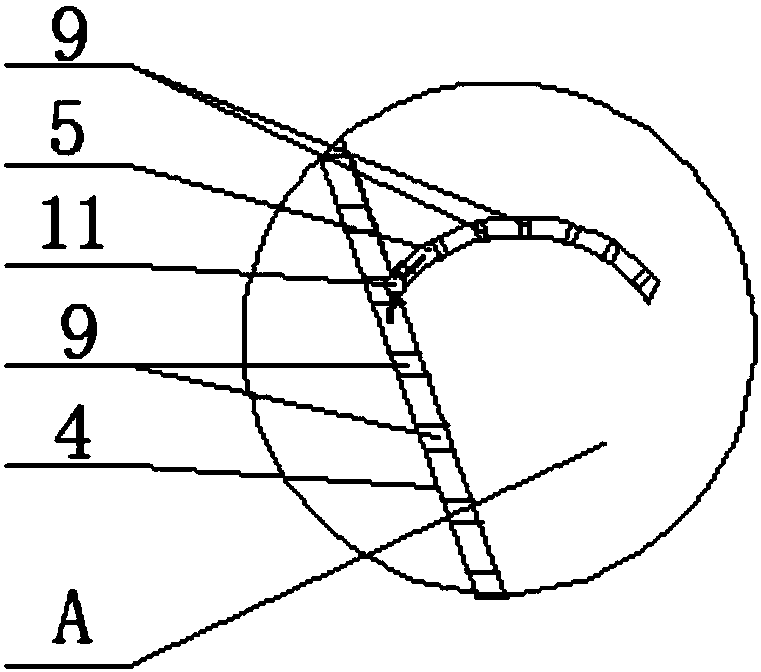 Domestic wastewater sedimentation device