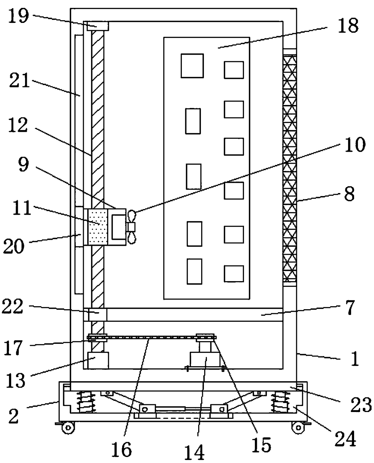 Switch cabinet with high cooling performance