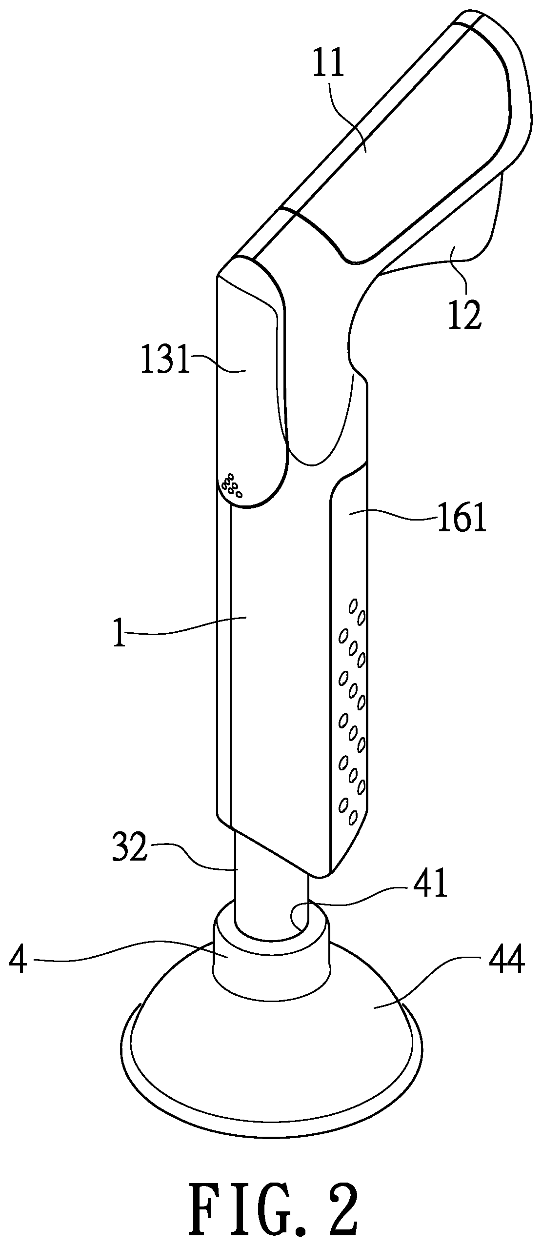 Toilet plunger structure