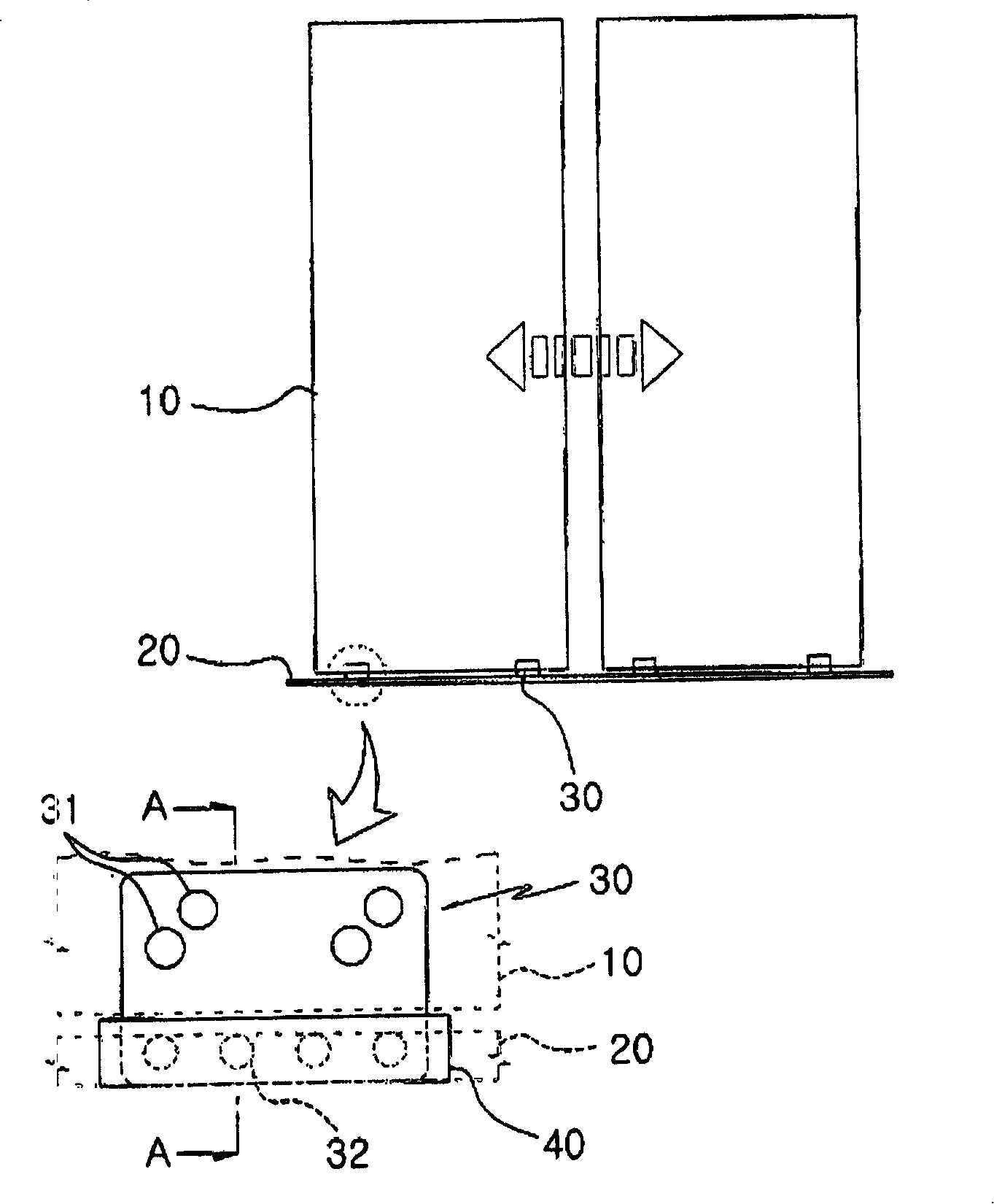 Door shoe with anti-noise and non-vibration skill