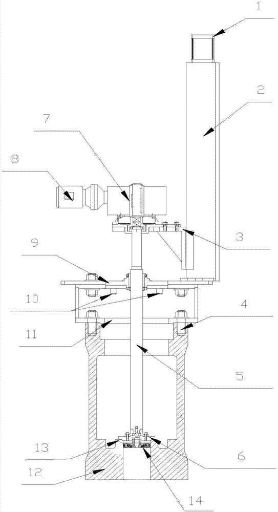 Digital display grinding device for high-temperature high-pressure steam valve sealing surface