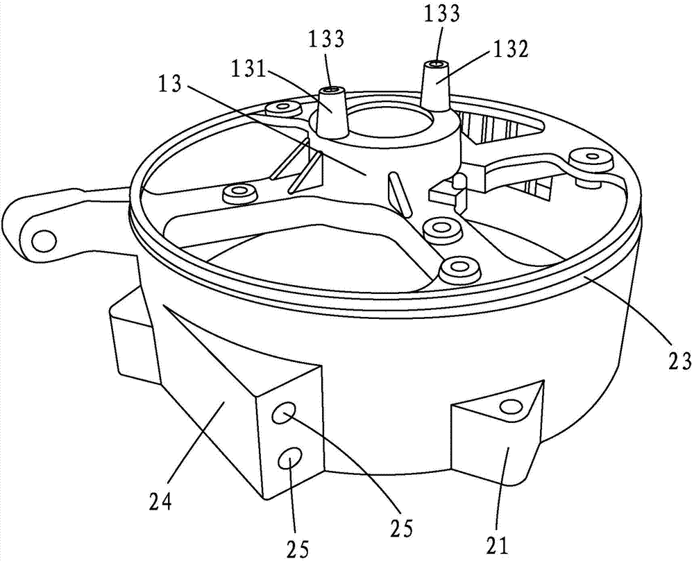 Rear end cover of electric generator