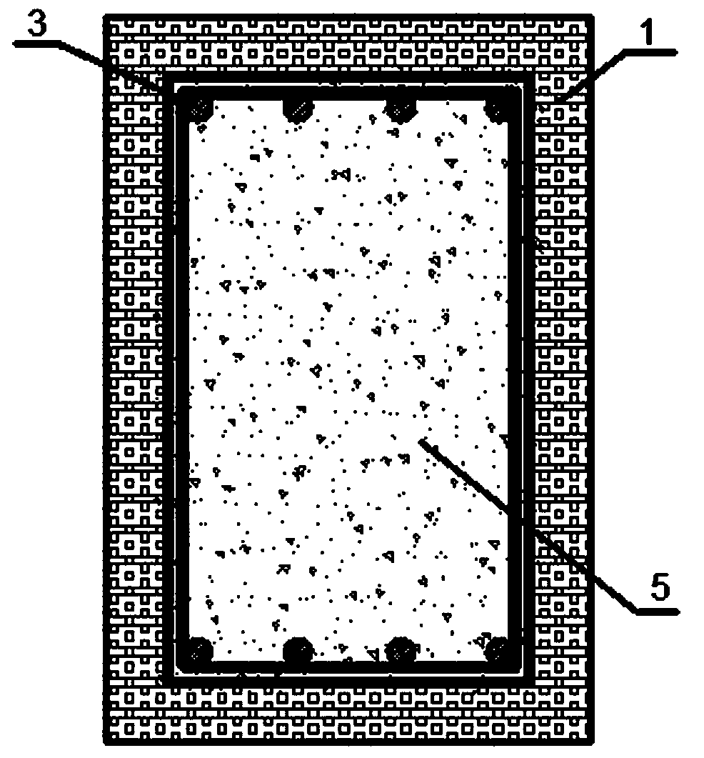 Method for pre-damping thermal blasting demolition of concrete in to-be-dismantled area of frame structure