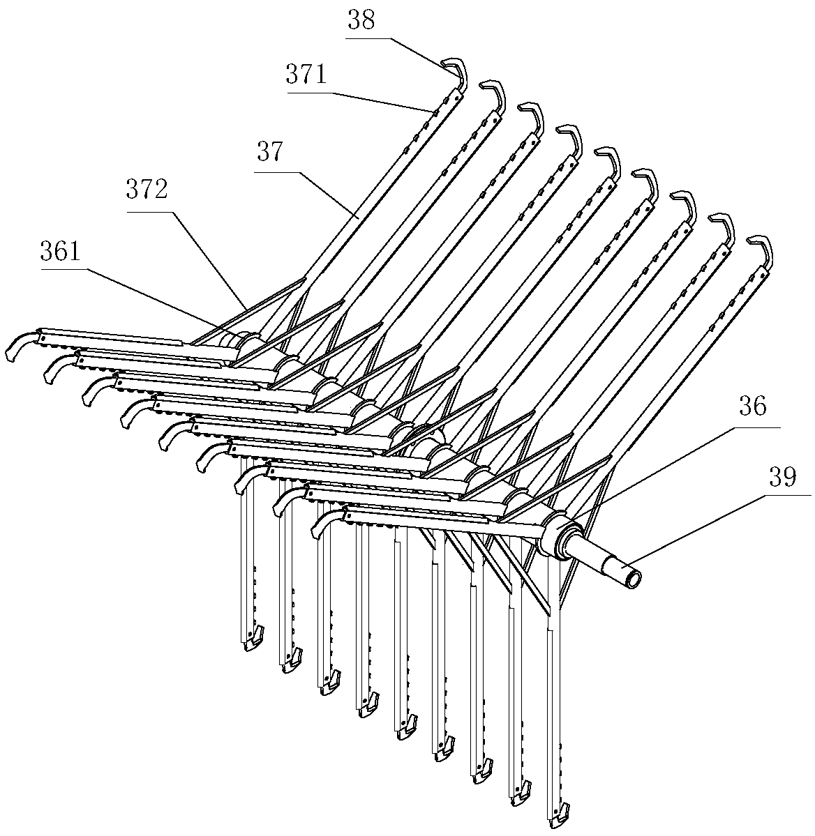 Culture excrement fermentation turning and throwing machine