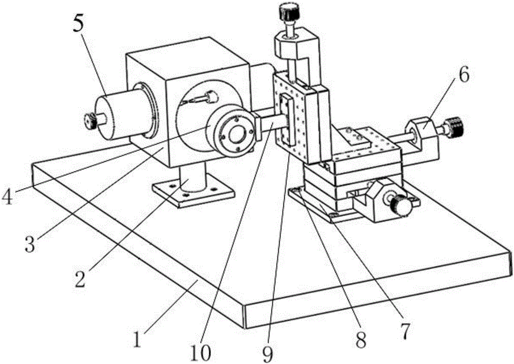 Focused shock wave excitation device for dynamic feature testing of microstructure of MEMS (micro-electromechanical system)